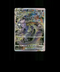 Fan-Art READ DESCRIPTION BELOW HOLO Mewtwo Card Mewtwo Pokemon Card p3 - Image 1