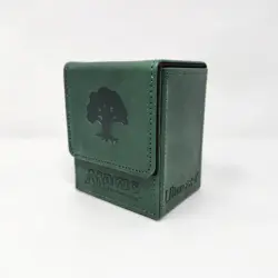 Magic the Gathering MTG Mana Flip Deck Box Ultra Pro GREEN Magnetic - 100 Cards - Image 1