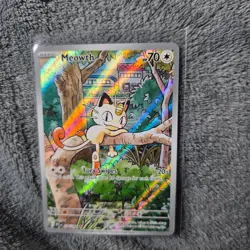 Meowth 106/094 Illustration Rare Phantasmal Flames Pokemon Card TCG NM - Image 1
