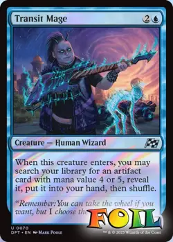 Transit Mage 0070 MTG Aetherdrift Uncommon NP Foil - Image 1