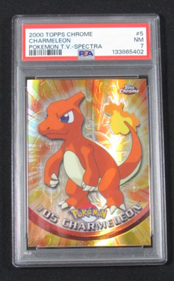 2000 Topps Chrome Pokemon T.V. #5 SPECTRA CHARMELEON PSA 7 NM - Image 1