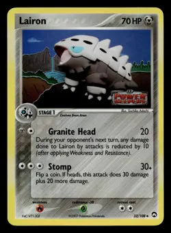 Lairon 32/108 Uncommon Power Keepers Holo Stamped Pokemon LP - Image 1