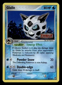 Glalie 30/108 Uncommon Power Keepers Holo Stamped Pokemon LP - Image 1
