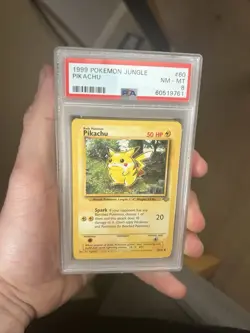 1999 POKEMON JUNGLE set FLAREON 19/64 Venomoth 13/64 Pikachu 60/64 PSA Graded - Image 1
