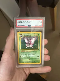1999 POKEMON JUNGLE set FLAREON 19/64 Venomoth 13/64 Pikachu 60/64 PSA Graded - Image 3
