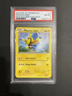 Pokemon Pikachu Libre Trainer Kit Half Deck #14 PSA 8 - Image 1