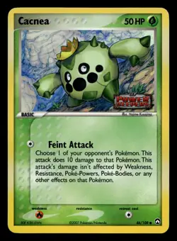 Cacnea 46/108 Common Power Keepers Holo Stamped Pokemon LP - Image 1