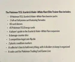 Pokemon Scarlet and Violet White Flare Elite Trainer Box ETB Factory Sealed - Image 4