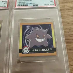 PSA 7 Lot 1999 Pokemon Artbox Series 1 Gengar Rare Gold Sticker #G02 - Image 3