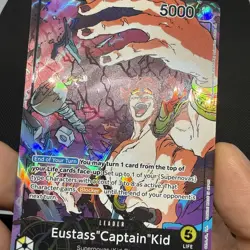 Eustass"Captain"Kid Leader Alt Art One Piece OP10-099 TCG English Card - Image 3