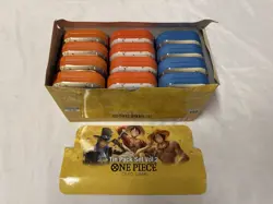 LOT OF 12 ONE PIECE TIN PACK SET VOL 2 TS-02 OP-13 SEALED BANDAI - Image 2