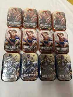 LOT OF 12 ONE PIECE TIN PACK SET VOL 2 TS-02 OP-13 SEALED BANDAI - Image 4