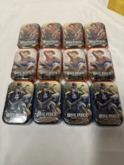 LOT OF 12 ONE PIECE TIN PACK SET VOL 2 TS-02 OP-13 SEALED BANDAI - Image 5