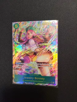 One Piece Tcg Jewelry Bonney Op12-118 Sec Rare Alt Art Mint - Image 1