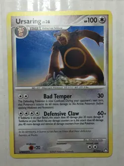 Pokemon Card Mysterious Treasures Rare Ursaring 38/123. FREE SHIPPING! - Image 3
