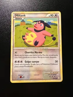 Pokemon Card Spanish HeartGold SoulSilver Miltank 47/123. - Image 1