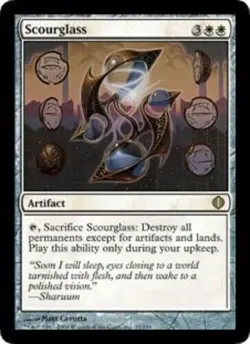 Scourglass NM/SP Shards of Alara MTG Magic The Gathering White English Card - Image 1