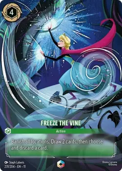 x1 Freeze the Vine - 231/204 - Enchanted - Holofoil Lorcana DLC11 Winterspell M/ - Image 1