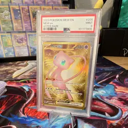 Pokemon Mew ex SV: Scarlet & Violet 151 Hyper Rare Holo 180 HP 205/165 PSA 9 - Image 1