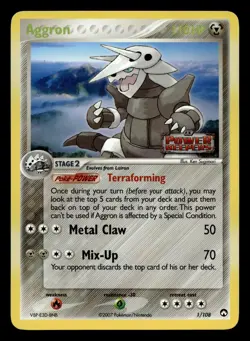 Aggron 1/108 Rare Power Keepers Holo Stamped Pokemon LP - Image 1