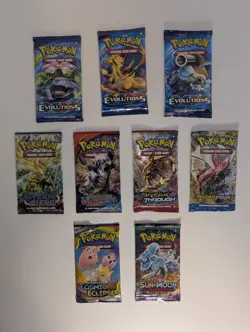 Assorted Pokemon Booster Packs - XY Evolutions, Primal Clash, Breakpoint, more - Image 1
