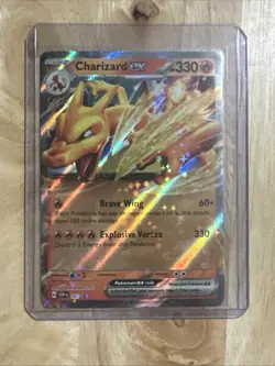 2024 POKEMON CHARIZARD EX 161 SCARLET & VIOLET PROMO HOLO - Image 1