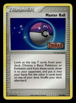 Master Ball 78/108 Uncommon Power Keepers Holo Stamped Pokemon LP - Image 1