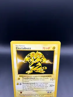 Shadowless Electabuzz 20/102 Rare Base Set Pokemon Trading Card - MP - Image 2