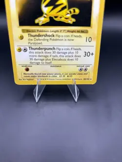 Shadowless Electabuzz 20/102 Rare Base Set Pokemon Trading Card - MP - Image 3