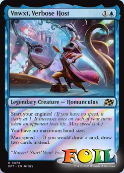 Vnwxt Verbose Host 0073 MTG Aetherdrift Rare NP Foil - Image 1