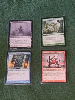 MTG Enchantment x4 Honden of Infinite Rage,Go Shintai of Hidden Cruelty/Honden o - Image 1