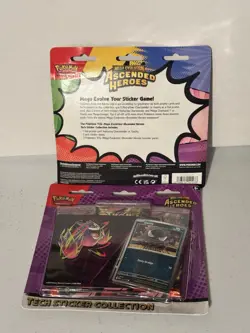 LOT OF 2 Pokemon Tech Sticker Collection SEALED Ascended Heroes 6 Booster Packs - Image 3