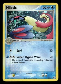 Milotic 8/106 Rare Emerald Holo Pokemon NM - Image 1