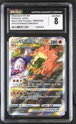 2022 Pokemon Charizard VSTAR SWSH262 Promo Holo CGC 8 - Image 1