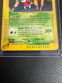 Ariados Holo Rare Aquapolis H3/H32 WOTC Vintage Pokemon NM - LP - Image 2