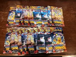 LOT (18) Pokemon TCG: SURGING SPARKS SV08 Loose Booster Packs - New & Sealed - Image 1