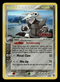 Aggron 1/108 Rare Power Keepers Holo Stamped Pokemon LP - Image 1