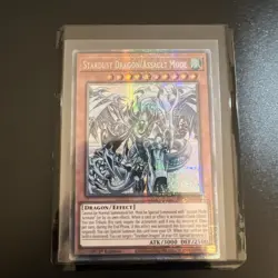 YUGIOH BPRO-EN101 Stardust Dragon/Assault Mode (alt artwork) Starlight Rare 1st - Image 1