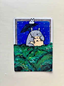 Magic The Gathering, Custom MTG Land Alter: FOREST. Hand Painted Card Alter - Image 1