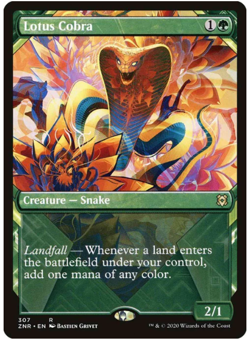 1x Lotus Cobra Showcase Zendikar Rising NM MTG - Image 1