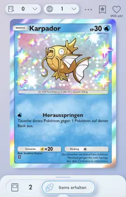 Pokemon TCG Pocket Shiny Karpador - Shiny Magikarp [Ger] - Image 1