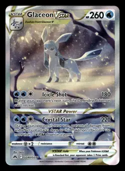 Glaceon VSTAR GG40/GG70 Rare VSTAR Crown Zenith Galarian Gallery Pokemon NM - Image 1