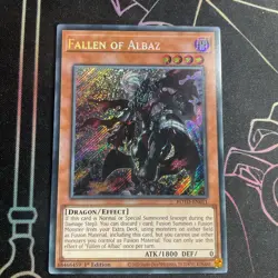 Yu-Gi-Oh! ROTD-EN011 Fallen Of Albaz (1st Edition) Secret Rare, NEAR MINT - Image 1