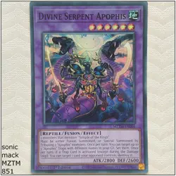 Divine Serpent Apophis - MZTM-EN004 - Super Rare 1st Edition Yugioh - Image 1