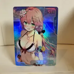 Sakura Miko- SSR - Foil - Senpai Goddess Haven Story Anime Waifu Card - Image 1