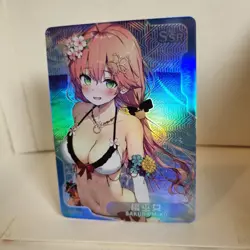 Sakura Miko- SSR - Foil - Senpai Goddess Haven Story Anime Waifu Card - Image 2