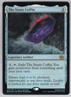 1x The Stasis Coffin *Foil* - The Brothers' War - Near Mint - Image 1
