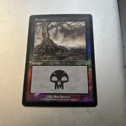 Swamp FOIL- MTG Magic Invasion- Vintage #339/350 - Image 2