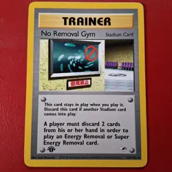 No Removal Gym 103/132 Gym Heroes Regular First Edition Pokemon Card LP - Image 1