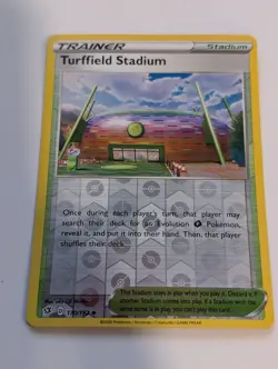 Turffield Stadium 170/192 - Rebel Clash Pokemon Reverse Holo Foil Nice! - Image 1